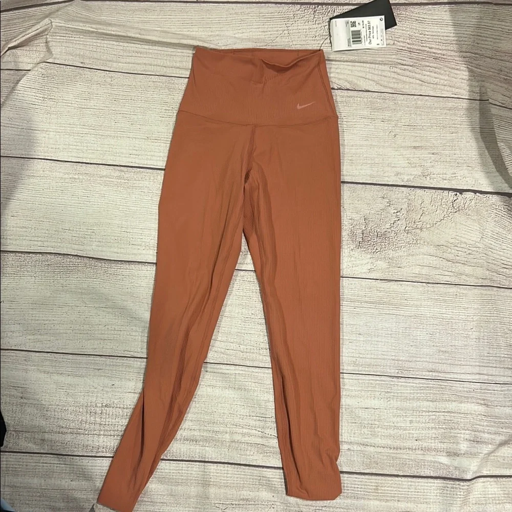 Nike Zenvy High-Waisted dri-fit Orange Leggings - Picture 1 of 4
